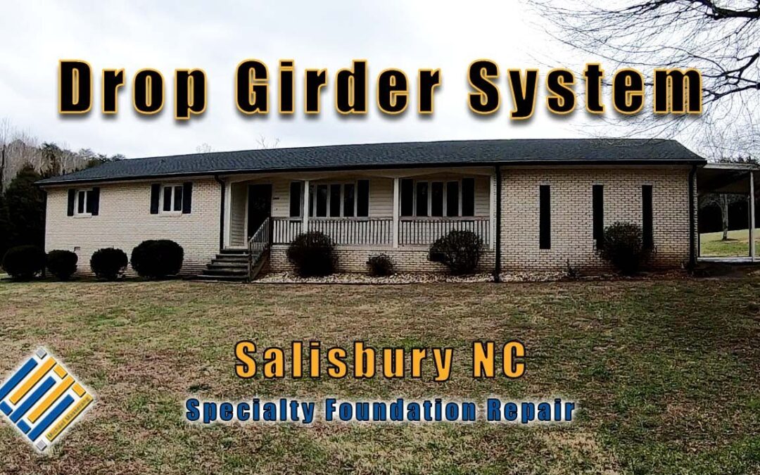 Crawl Space Drop Girder System  Salisbury NC   Specialty Foundation Repair 704 787 8219